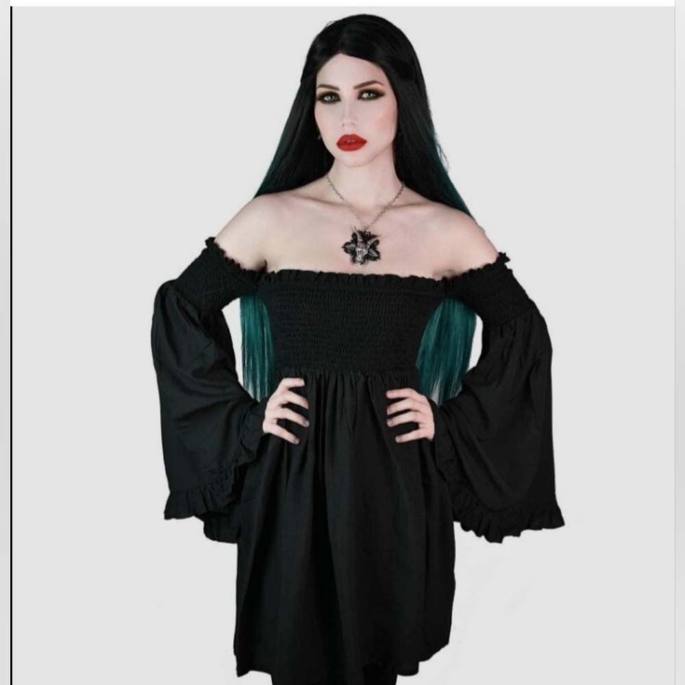 Killstar Dress with Bell Sleeves